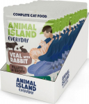 ANIMAL ISLAND Veal with rabbit Fillets in broth - wet cat food - 12x85g