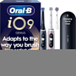 Oral-B iO9 electric toothbrush, black and pink + charging travel case