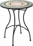 ProGarden Coffee table with mosaic, 60 x 72 cm, zielony