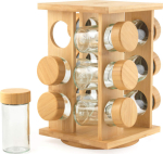 Salter BW14238 Bamboo Rotating Spice Rack