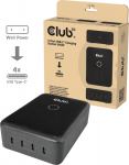 Club3D Ladeger&auml;t 4x USB-C PD3.1 240W, GaN retail