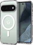 &Uuml;mbris Ultra Hybrid (MagFit), Google Pixel 11 Pro, l&auml;bipaistev valge Qi2/MagSafe ringiga, Spigen
