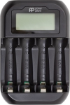 EXD 4-Channel Charger with Display for AA/AAA