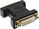 Adapter AV InLine DVI-D - DVI-D czarny (17781B)