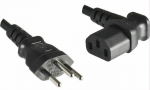 MicroConnect Power Cord Swiss - C13 90&deg;1.8m, Swiss Type J to angled C13