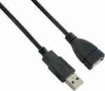 Cable USB Lanberg USB-A - USB-A 0.7 m Czarny (CA-USBE-10CC-0007-BK)