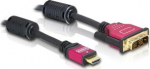 DELOCK HDMI Kabel HDMI A -> DVI(18+1) St/St 3.00m Premium