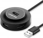 Ugreen Hub USB-A 4-Port (USB 2.0) 1.0m, Black
