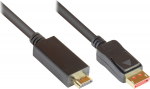 Alcasa Good Connections DP14-HDMI10 - 10 m - DisplayPort - HDMI - Male - Male - Gold