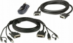 ATE Aten ATEN Switch 2L-7D02UDX3 KVM Cable Set, USB DVI-D Dual Link Dual Display Secure KVM, 1.8m