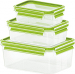 Emsa Clip&Close 515585 transp./gr&uuml;n 3-tlg