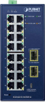 Planet Industrial L2/L4 16-Port 10/100/1000T + 2-Port 100/1000X SFP Managed Switch