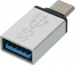 PremiumCord PREMIUMCORD Adapter USB 3.1 C/male - USB 3.0 A/female, stř&iacute;brn&yacute;, OTG