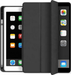 eSTUFF iPad 9.7 2018/2017 Seattle, Pencil Case. Black PU leather