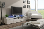Cama MEBLE Cama TV stand EVORA 200 white/white gloss
