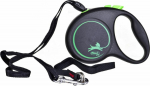 TRIXIE Flexi Automatic leash Black Design S linka 5 m Col. zielony