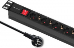 Qoltec Power strip for cabinet RACK 1U 16A PDU 8xSCHUKO 2m (54469)