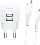 USAMS Charger T20 2xUSB 2.1A microUSB