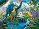 Ravensburger pusle 100 tk Dinosauruste kooselu
