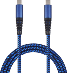 2GO USB Lade-/Datenkabel USB-C - USB-C 100cm blue
