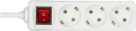 MicroConnect 3-way Schuko Socket 5m on/off, switch
