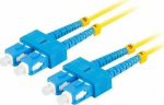 Lanberg PATCHCORD FIBER OPTIC SM SC/UPC-SC/UPC DUPLEX 3.0MM LSZH G657A1 10M YELLOW LANBERG