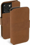 Kaitse&uuml;mbris kaanega Leather PhoneWallet, Apple iPhone 13, naturaalsest nahast, konjakipruun, Krusell