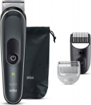 Braun BG5350, Schwarz, Silber, 0.5 mm, 1.1 cm, Inviting, Wechselstrom/Battery, 100 min