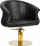 Activeshop Gabbiano Versailles hairdressing chair, gold and black