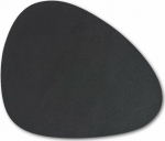Zeller Synthetic leather table mat, 34 x 42 cm, czarny, ZELLER