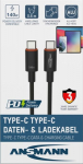 Kabel USB GoGEN USB-C - USB-C 0.6 m Czarny (1700-0177)