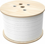 Q-Lantec Multi-cable Multimedia 2 x U/UTP kat.5E + 2 x RG6 + 2 x FO G657A1, LSOH, szary 500m (KML5001)