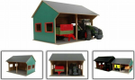 Hipo Garden Tractor Shed for Two Tractors 1:16 610263 46829