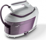 Philips PerfectCare 6000 PSG6020/30 white - Moc [W]: 2400 | Type of foot: SteamGlide Plus | Steam production [g/min]: 130 | Hitting the steam [g/min]: 500| Color: white-purple
