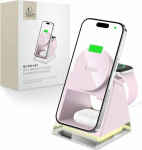 TECH-PROTECT QI15W-A43 3IN1 MAGNETIC MAGSAFE WIRELESS CHARGER BABY PINK