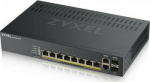 ZYXEL COMMUNICATIONS A/S ZYXEL GS1920-8HPV2, 10 PORT SMART MANAGED SWITCH 8X GIGABIT COPPER AND 2X GIGABIT DUAL PERS., HYBRID MODE, STANDALONE OR NEBULAFLEX CLOUD, 130 WATT POE, FANLESS (5Y WARRANTY)