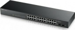 ZYXEL COMMUNICATIONS A/S ZYXEL GS1900-24 V2, 24-PORT GBE L2 SMART SWITCH, RACKMOUNT, FANLESS (5Y WARRANTY)