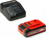 EINHELL PLUS Power-X-Change Starter Kit, 18Volt 4Ah(schwarz/rot, Akku + Ladeger&auml;t)