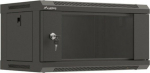 Lanberg Hanging rack installation cabinet 19" 4U 540x350 black glass door ( flat pack)