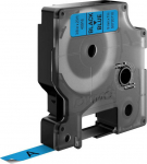 Kleepkirjalint Dymo 9mm, must/sinisel D1 Tape 40916 Black/blue 7m