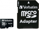 Verbatim 16 GB SD Micro (SDHC) Class 10, With Adaptor