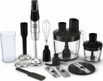 TEFAL | Blender | Infinity Force Pro 5in1 HB95LD38 | Hand Blender | 1200 W | Number of speeds Variable | Black/Stainless steel