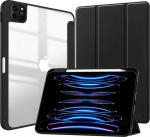 Crong PrimeFolio do iPad Pro 11" (2022-2021) / iPad Air 11&rdquo; M2 (2024) / iPad Air 10.9&rdquo; (5-4 gen.) czarny/przezroczysty - Case for Tablet