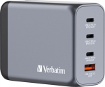 Verbatim GNC-200 GaN Charger 4 Port 200W USB A/C (EU/UK/US