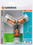 Gardena Branch set 13 mm (1/2) - hose coupling - 5/8 1/2" - Grau - Orange