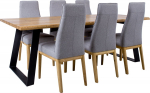 Dining set ROTTERDAM table and 6 chairs