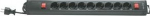 REV Ritter Supra-Line with 2 Schaltern - Steckdosenleiste 9-compartment with voltage protection 3.7m anthracite