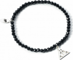 The Carat Shop Ltd Carat Shop Harry Potter - Semi Precious Stone Bracelet with Sterling Silver Deathly Hallows Charm (HPCR0529)