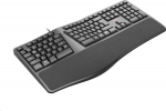 Keyboard C-Tech C-TECH Keyboard KB-113E USB, ERGO, czarny, CZ/SK