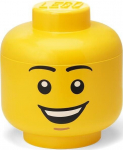 LEGO Storage head Storage Head Happy Boy S 2 Liter yellow smaller